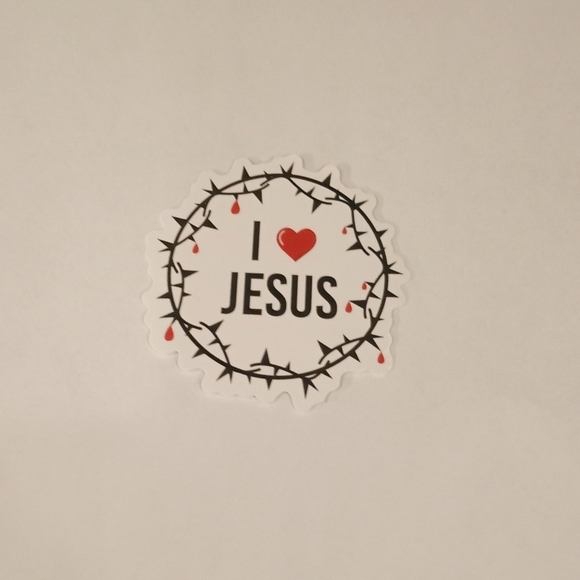 I Love Jesus Sticker - Picture 2 of 3